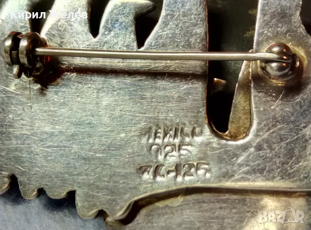 ПРЕКРАСНА ФИГУРАЛНА СРЕБЪРНА БРОШКА ПИНГВИНИ СРЕБРО 925 MEXICO АВТОРСКА РЪЧНА АРТ ИЗРАБОТКА 47967, снимка 2 - Други - 48476916