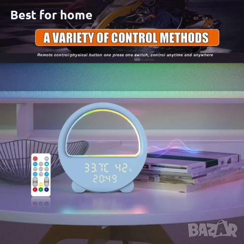 Цифров будилник с дистанционно управление, снимка 5 - Стенни часовници - 51121475