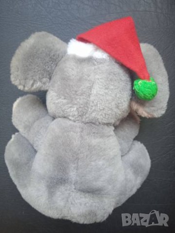 Слонче с коледна шапка (Коледа / Нова година), снимка 2 - Плюшени играчки - 42278055