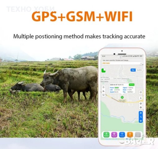 GPS-тракер с безплатно онлайн проследяване на кози овце кучета и др. Водоустойчив, снимка 10 - Други стоки за животни - 38103203