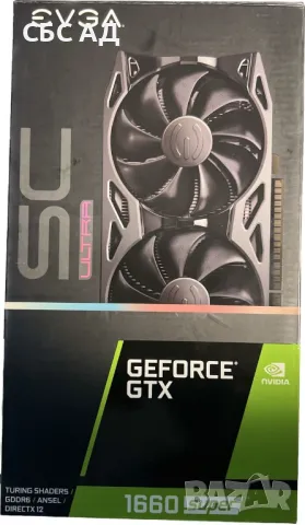EVGA GeForce GTX 1660 SUPER SC ULTRA GAMING, 06G-P4-1068-KR, 6GB GDDR6, Dual Fan, Metal Backplate