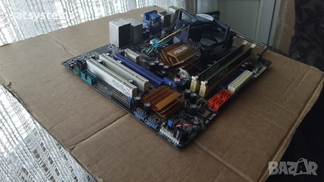  Дънна платка Asus P5QPL-VM EPU Socket 775 CPU+FAN+RAM, снимка 6 - Дънни платки - 53967212