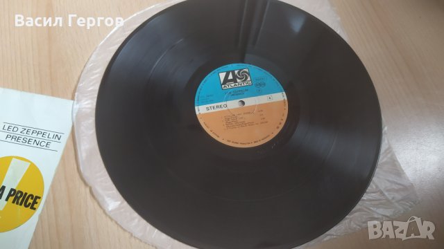 Плоча Лед Цепелин, с автографи на Робърт Плант и Джими Пейдж, снимка 2 - Грамофонни плочи - 35180430