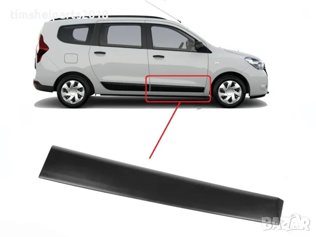 Покривна защитна лайстна, предна врата за Dacia LODGY Пасажерска страна