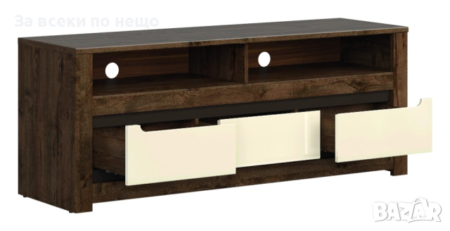 ТВ Шкаф RUSO RTV3S корпус дъб април/фронт перлен лак Код P2011