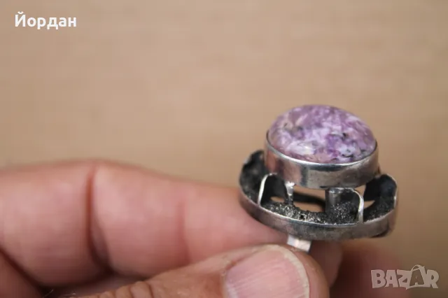 Авторски сребърен пръстен , снимка 5 - Пръстени - 49862364