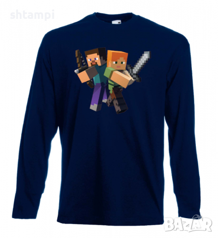 Мъжка тениска Minecraft 6,Minecraft,Игра,Забавление,подарък,Изненада,Рожден Ден., снимка 12 - Тениски - 36495248