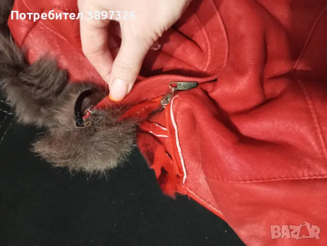 Зимно детско кожухче от естествена кожа и естествен косъм , снимка 4 - Детски якета и елеци - 48313422