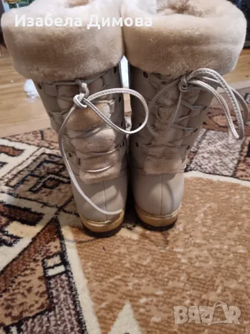 Дамски бежови ботуши, снимка 3 - Дамски ботуши - 48068989