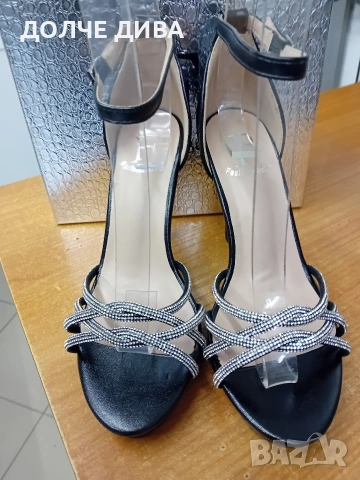 Дам.сандали м 7378 черни , снимка 2 - Сандали - 53944394