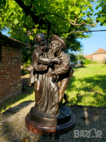 Бронзова Скулптура Луи-Симон Боазо Франция 1743- 1809г, снимка 2 - Антикварни и старинни предмети - 50428348