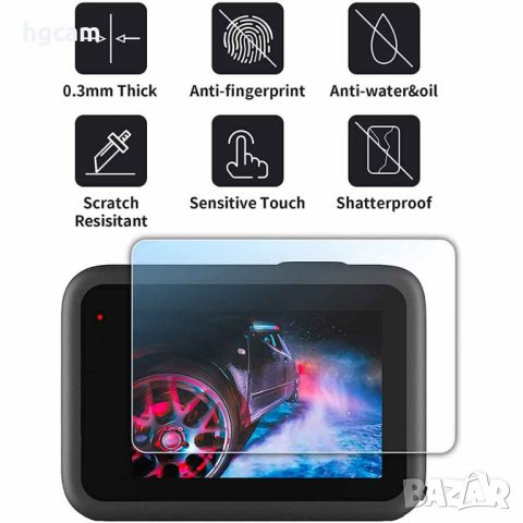 Стъклен протектор GARV™ за GoPro Hero 9/10/11/12 Black, За двата екрана и обектива, снимка 4 - Чанти, стативи, аксесоари - 30191350