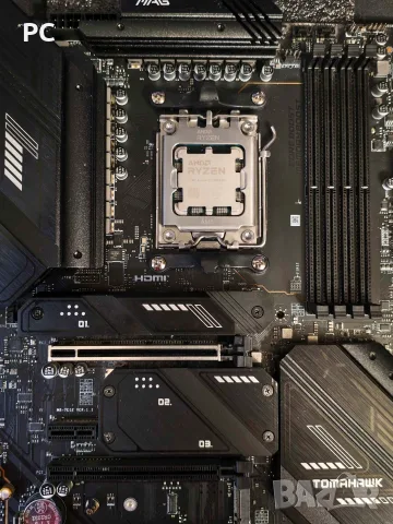AMD Ryzen 7 9600X AM5 + Дънна Платка MSI MAG Tomahawk X670E