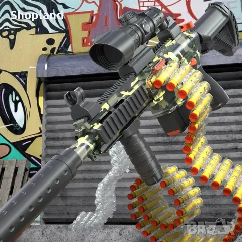 Детски автомат с оптика и 20 броя меки патрони, снимка 2 - Други - 48389289