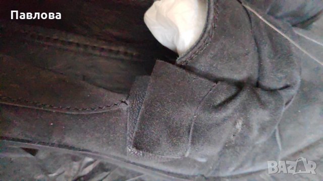 Естествен велур черни 38 размер, снимка 11 - Дамски ежедневни обувки - 35257717