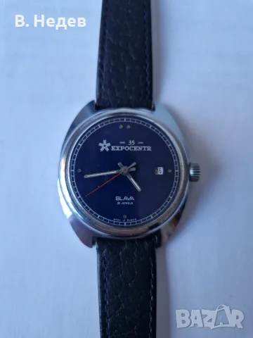 SLAVA, 21 jewels, cal. 2414, каса 38мм, ръчно навиване, Expocentr, USSR, TOP!