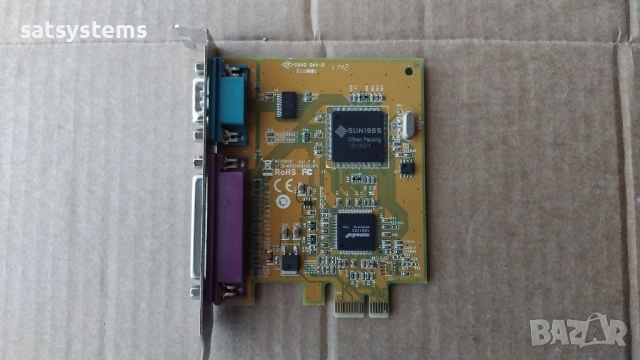 SUNIX MIO5469A Multi-I/O RS-232 Serial & Parallel PCI-Е Expansion Card