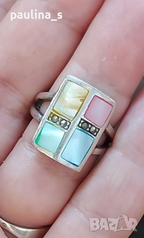 Три различни / Масивен сребърен пръстен проба 925 , снимка 8 - Пръстени - 44364128