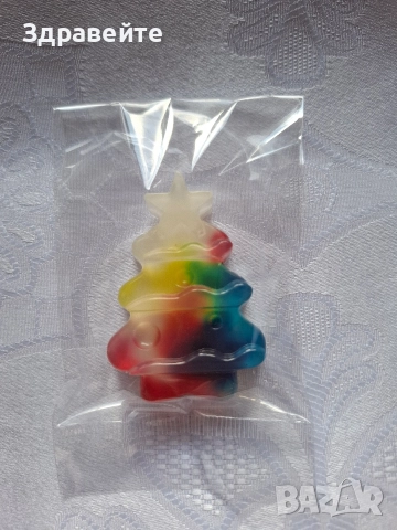 Коледни глицеринови сапунчета с аромат на ябълка, канела и джинджифилови бисквитки , снимка 10 - Декорация за дома - 52646351