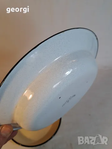 Стара емайлирана чиния    16/3, снимка 2 - Други - 48977483