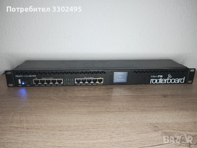 Mikrotik RB2011UiAS-RM рутер, снимка 2 - Рутери - 54037793