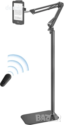 VOLTIFYMAX Стойка за таблет с обръщач на страници Kindle, устройства 4.7''-13'' (черна)