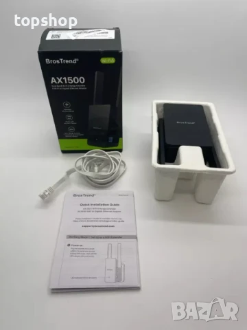 WiFi 6 Extender AX1500 Екстендер WiFi Booster, до 2000 кв.м и 40 устройства, снимка 6 - Мрежови адаптери - 50511364