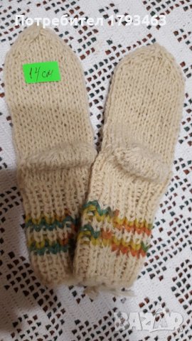Ръчно плетени детски чорапи 100% вълна, снимка 10 - Чорапи - 30216392