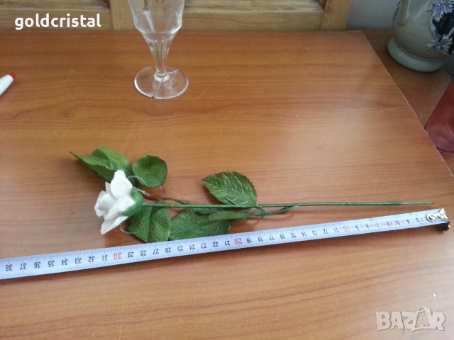 Порцеланова роза, снимка 6 - Антикварни и старинни предмети - 37685399