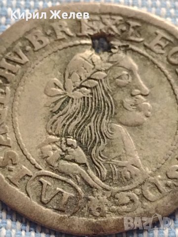Сребърна монета 6 кройцера 1671г. Леополд първи Кремниц Унгария 13665, снимка 4 - Нумизматика и бонистика - 42899810