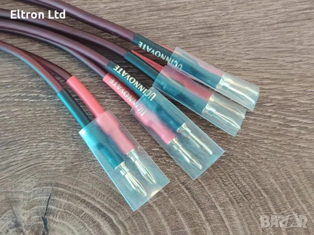 2 X 2m HiFi OFC Audio Speaker Cables Gold-Plated Banana Plugs 2x4mm, снимка 2 - Тонколони - 55073958