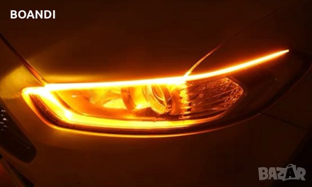 Диодни ленти "Tear Eyes" мигач . Лайтбар с плаващи мигачи . LED МИГАЧ, снимка 5 - Аксесоари и консумативи - 30504675