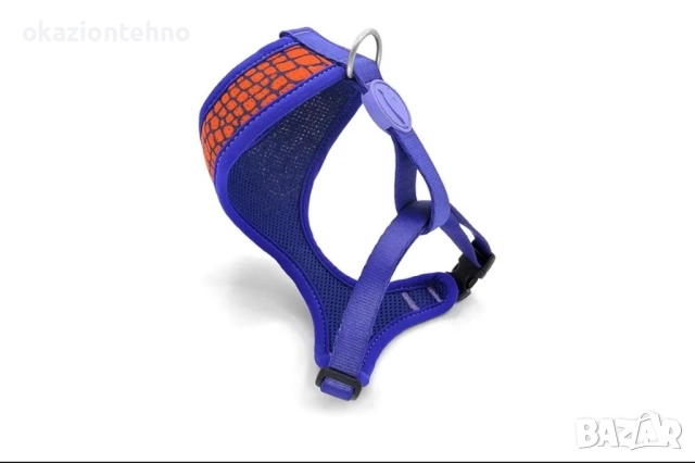 Дишащ нагръдник за кучета Air Mesh за малки кучета, син и оранжев, XS, снимка 2 - За кучета - 52067492