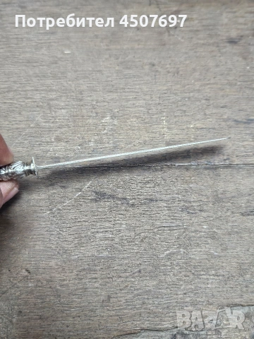 сребърни прибори 6 ножа, маркирани., снимка 8 - Ножове - 53021823