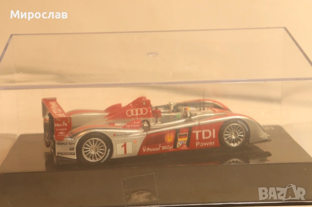 1:43 IXO AUDI R 10 TDI LE MANS КОЛИЧКА РАЛИ МОДЕЛ, снимка 5 - Колекции - 54000124
