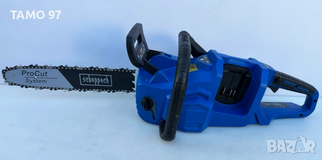 Scheppach BC-CS355Duo-X - Безчеткова резачка за дърва 2x20V 4.0Ah като нова!, снимка 4 - Моторни триони/резачки - 53308137