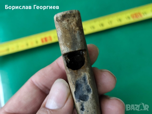 Стара дървена свирка, снимка 3 - Антикварни и старинни предмети - 52477611