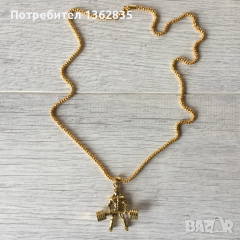 метален накит украшение медальон подарък за фитнес маняци кулуристи, снимка 4 - Подаръци за мъже - 51919087