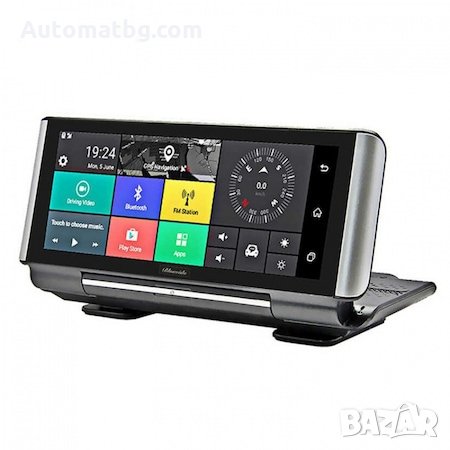 Видеорегистратор Automat, ANDROID 5.1, GPS, черен, две камери, 8 инча, снимка 2 - Аксесоари и консумативи - 31568087