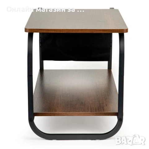 Холна маса с поставка за списания, Modernhome, 2 Mdf нива, метална конструкция, лофт стил, снимка 6 - Маси - 53381187