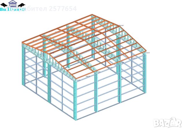 ЛИЗИНГ - Халета, Хале, Магазини, Магазин, Складове 100м2-10м х 10м х 5, снимка 2 - Строителни материали - 44195758