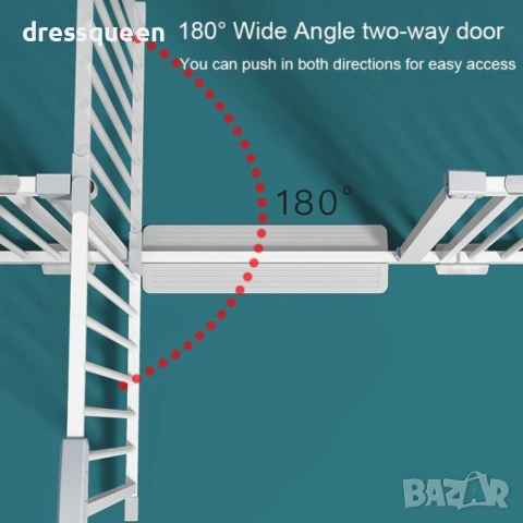 4505 Универсална преграда за врати и стълби с механизъм за самозатваряне, снимка 5 - Други стоки за дома - 53877413