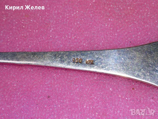 BAD EMS СТАРА НЕМСКА КОЛЕКЦИОНЕРСКА ЕМАЙЛИРАНА СРЕБЪРНА ЛЪЖИЧКА За КАФЕ СРЕБРО 800 RFK ПРОБА 42989, снимка 10 - Колекции - 44376185