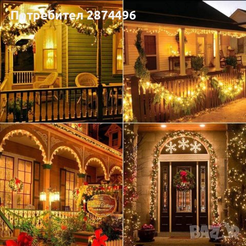 3706 Гирлянд с лед лампички и соларен панел, снимка 15 - Соларни лампи - 37875218