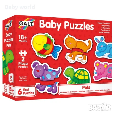 Galt Toys, Бебешки пъзел, Домашни любимци