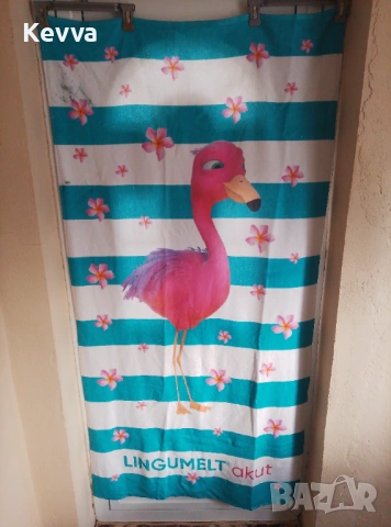 Плажна хавлия Фламинго