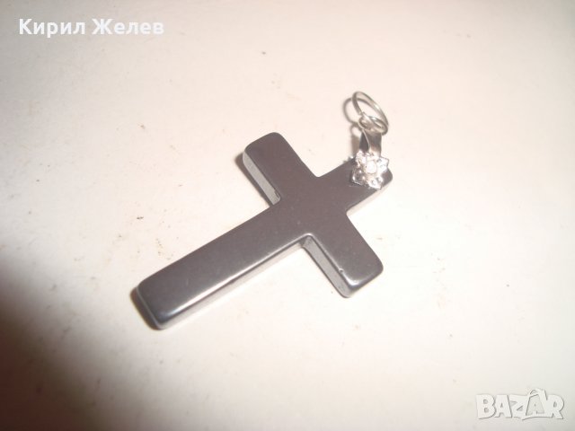 НАГРЪДНО РАЗПЯТИЕ от ХЕМАТИТ АРТ КРЪСТЧЕ 12271, снимка 6 - Колиета, медальони, синджири - 30568835