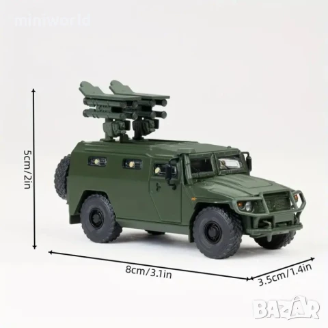 ГАЗ 233036 ”Тигр” - мащаб 1:64 на LCD Models моделът е нов в кутия, снимка 5 - Колекции - 50504683