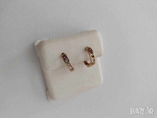 златни обици 49186-3, снимка 4 - Обеци - 42367231