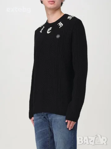 PHILIPP PLEIN оригинален нов вълнен пуловер с кашмир XL, снимка 4 - Пуловери - 56335711